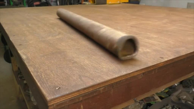 Лопата из трубы для прокладки провода