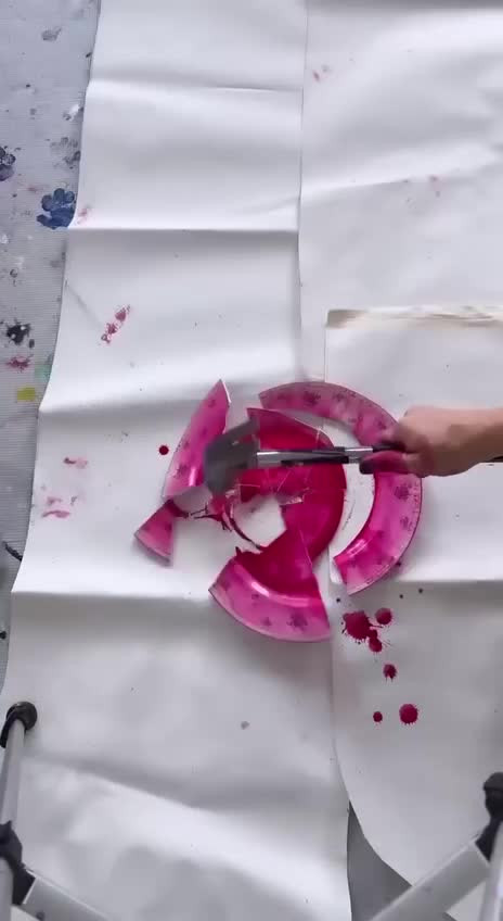 Искусство. 3D картина из осколков.