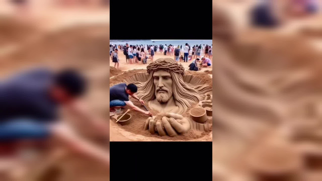 Искусство. Морской песок.