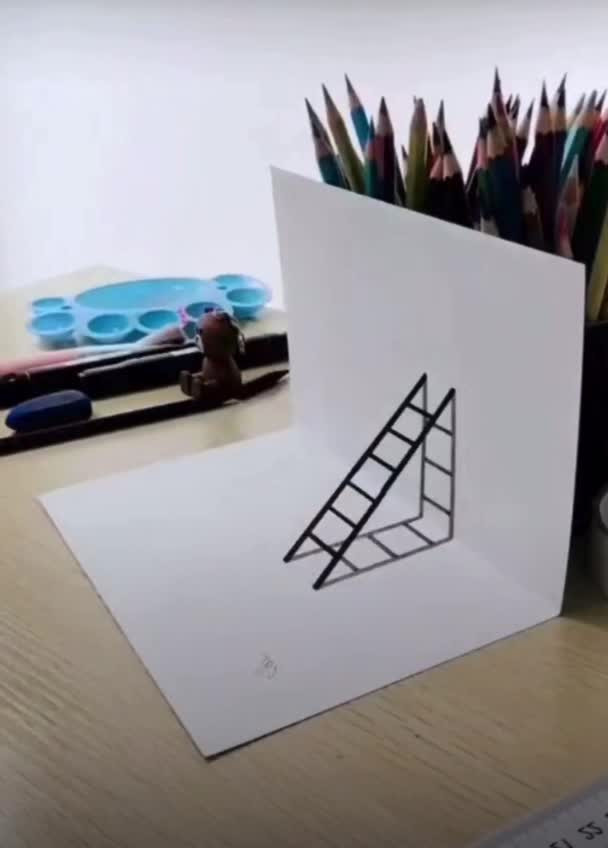 Искусство. Рисуем 3D лестницу
